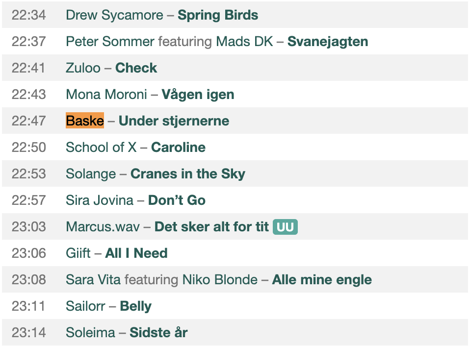 Marie Hobitz spiller BASKE på DR P3